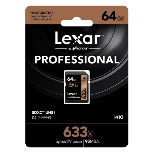 کارت حافظه لکسار Lexar SD Professional 633X 64GB U3