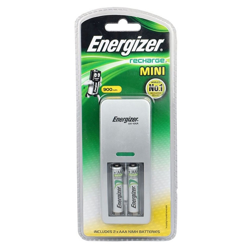 شارژر باتری قلمی و نیم قلمی انرجایزر همراه 2عدد باتری نیم قلمی شارژی Energizer Battery Charger