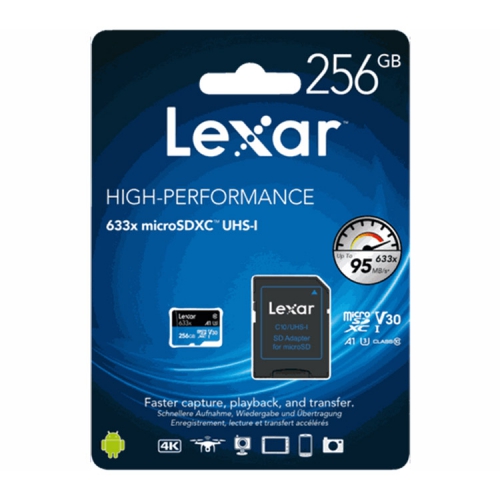 کارت حافظه لکسار LEXAR Micro SD 633X 256GB 95MBps