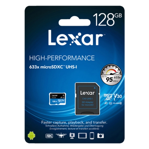 کارت حافظه لکسار LEXAR Micro SD 633X 128GB 95MBps